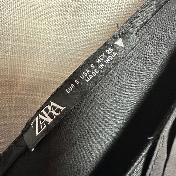 2/$30 Zara Sleeveless Bodysuit Small Tuxedo Style Black Tie Party Wedding Classy - Picture 5 of 12